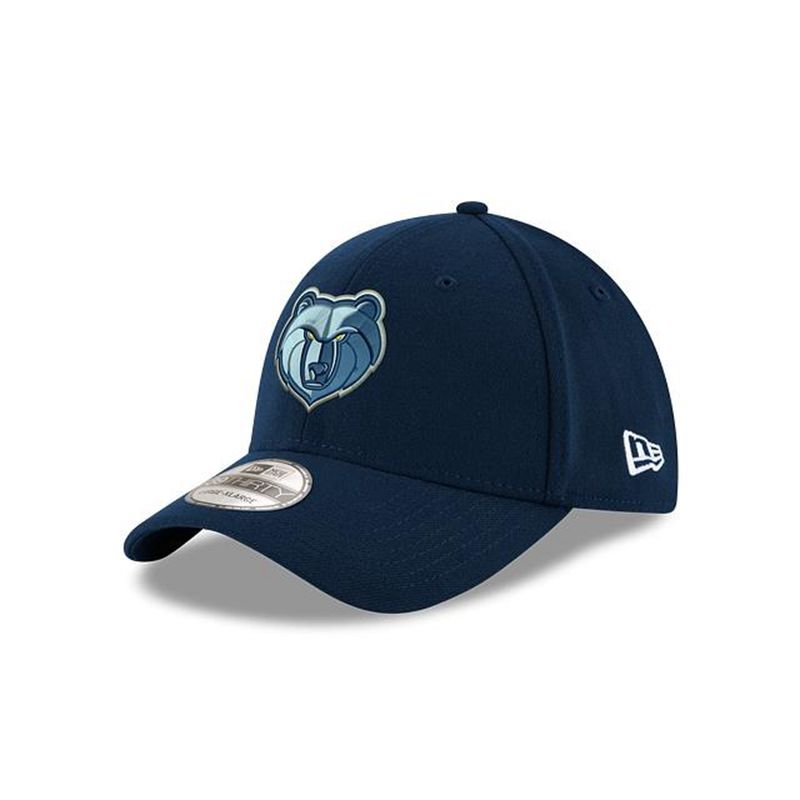 NBA Memphis Grizzlies Team Classic 39Thirty Stretch Fit (VAQ4670) - Blue New Era Caps